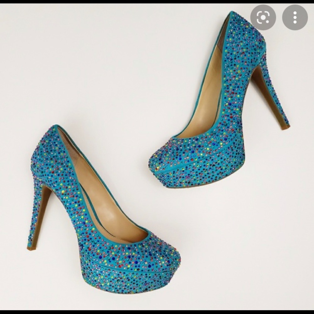 Gianni Bini Rhinestone Legacy Platform Heels / Pumps